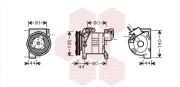 1300K323 kompresor klimatizace 2.2DCi VAN WEZEL