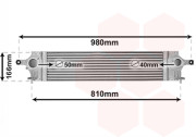 13014707 VAN WEZEL intercooler 2.0DCi 13014707 VAN WEZEL