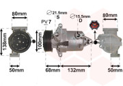 1301K703 VAN WEZEL kompresor klimatizace 1.6i 1301K703 VAN WEZEL