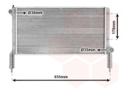 17002264 chladič 1.2i 8V AC, 1.6i 16V AC 58030516 VAN WEZEL