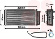 17006183 radiátor topení - benzínové modely 25014042 VAN WEZEL