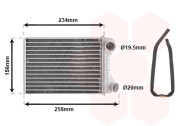 17006242 radiátor topení AC 20214835 typ VALEO VAN WEZEL