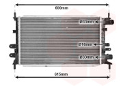 18002148 chladič 1.1 (Fiesta motor), 1.3 [500*300*25] VAN WEZEL