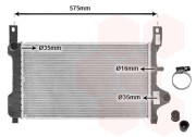 18002172 chladič 1.8i 16V XR2i (±AC) [500*302*26] VAN WEZEL