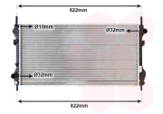 18002318 chladič 2.3i 16V AC, 2.4TD AC ,2.4TDi AC 77040026 VAN WEZEL