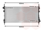 18002320 chladič 2.0TD, 2.0TDi AC 77040026 VAN WEZEL