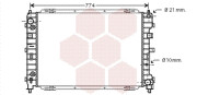 18002345 chladič 2.0i 16V (+AUT±AC) [697*467*26] VAN WEZEL