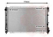 18002375 chladič 2.0i 16V (±AC) [697*467*26] 18002375 VAN WEZEL