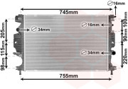 18002642 chladič 1.5Eco, 2.0TDCi (mechanicky krimpovaný) 18002642 VAN WEZEL