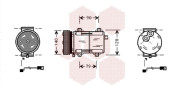 1800K288 VAN WEZEL kompresor klimatizácie 1800K288 VAN WEZEL