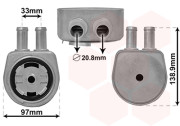 18013708 VAN WEZEL chladič oleje 2.0Eco 18013708 VAN WEZEL