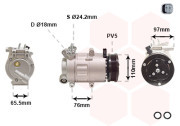 1801K001 VAN WEZEL -03/14 kompresor klimatizace 2.0 Ti 1801K001 VAN WEZEL