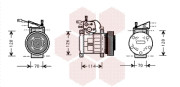 2100K034 Kompresor, klimatizace VAN WEZEL