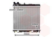 25002161 chladič 1.2i 8V (±AUT±AC), 1.4i 8V (±AUT±AC) [377*325*24] VAN WEZEL