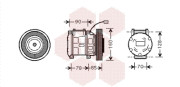 2500K019 Kompresor, klimatizace VAN WEZEL