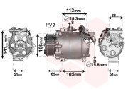 2500K263 kompresor klimatizace 2.4i VAN WEZEL