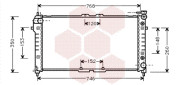 27002037 chladič 1.8i (+AUT), 2.0i (+AUT) [690*340*24] VAN WEZEL