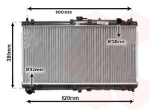 27002138 1/98- chladič 1.6i 16V, 1.8i 16V 32064316 VAN WEZEL