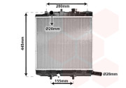 27002139 chladič 1.3i, 1.5i [350*382*27] 27002139 VAN WEZEL