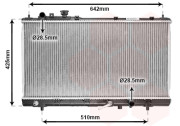 27002167 chladič 1.8i 16V (+AUT±AC) [350*686*16] 27002167 VAN WEZEL