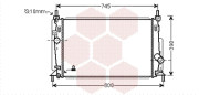 27002237 chladič 1.6i 16V AC, 2.0i 16V AAC, 2.3i 16V AC 67037016 VAN WEZEL