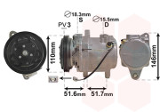 2901K157 VAN WEZEL kompresor klimatizace 0.7i 2901K157 VAN WEZEL