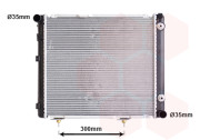 30002080 chladič 2.3i 16V ±AUT +AC [490*450*40] VAN WEZEL