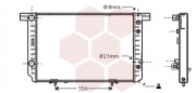 30002237 chladič 2.8i 24V (±AUT±AC), 3.2i 24V (+AUT±AC) [667*480*33] VAN WEZEL