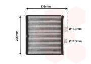 30006472 radiátor topení pro všechny pohoné jednotky [180*205*32] VAN WEZEL