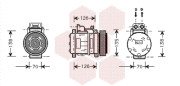 3000K054 93- kompresor klimatizace S 350 Turbo-D VAN WEZEL