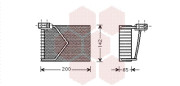 3000V328 Výparník, klimatizace VAN WEZEL