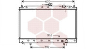 32002043 chladič 1.8, 2.0 [375*668*16] VAN WEZEL