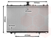 32002215 chladič 2.4i 16V (±AUT±AC) [425*738*16] 32002215 VAN WEZEL