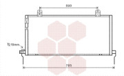 32005221 chladič klimatizace 2.4i [740*318*16] 32005221 VAN WEZEL
