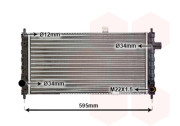 37002050 VAN WEZEL chladič motora 37002050 VAN WEZEL