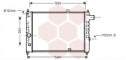 37002052 chladič 1.6D [530*415*28] VALEO, DENSO, BEHR-HELLA... VAN WEZEL