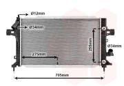 37002467 chladič 1.9CDTi (+A±AC) [600*370*28] 37002467 VAN WEZEL