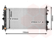 37002473 chladič 2.0CDTi AUTAC 68040027 VAN WEZEL