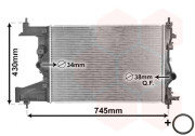 37002487 chladič 1.3CDTi AAC, 1.7CDTi 81kW AAC 58039528 VAN WEZEL