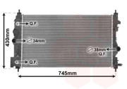 37002547 chladič 1.7CDTi, 2.0CDTi (+A±AC) [680*395*28] 37002547 VAN WEZEL