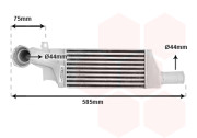 37004404 6/03- intercooler 1.3CDTi AC, 1.7CDTi AUTAC 27713850 VAN WEZEL