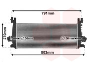 37004549 VAN WEZEL intercooler 1.6i 16V Turbo (+A) [665*285*30] 37004549 VAN WEZEL