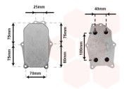 37013707 chladič oleje 2.8i [455*355*12] 37013707 VAN WEZEL