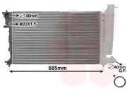 40002141 chladič 2.0 (±AC); 1.8D, 1.9D +AC(-11/93) [610*366*36] VAN WEZEL