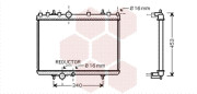 40002266 chladič 2.2i 16V (+AUT±AC) [380*549*26] 40002266 VAN WEZEL