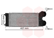 40004334 intercooler 1.6i 16V Turbo (±A±AC) [300*150*80] VAN WEZEL