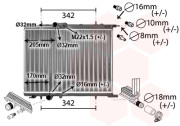 40012300 VAN WEZEL chladič motora 40012300 VAN WEZEL