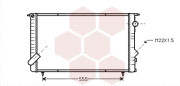 43002134 VAN WEZEL chladič motora 43002134 VAN WEZEL