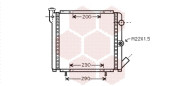 43002377 VAN WEZEL chladič motora 43002377 VAN WEZEL