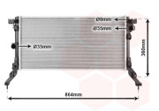 43002418 chladič 2.0i 16V (±A±AC), 2.0DCi (±AC), [690*368*32] 43002418 VAN WEZEL